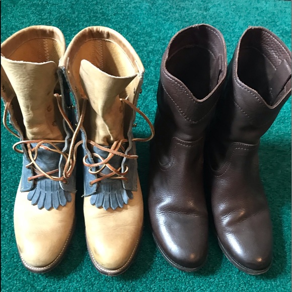 Frye & Justin Boots - Picture 1 of 8